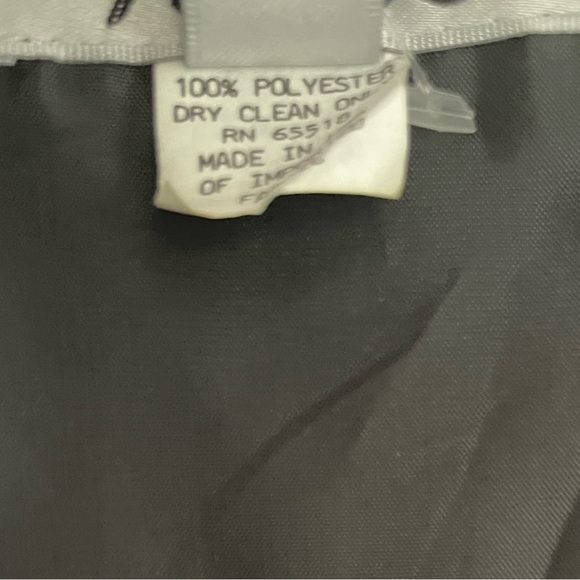 90s Style Sheer Sleeve Satin Collar Wrap Coat Dress in Black SZ 6 - Picture 6 of 8